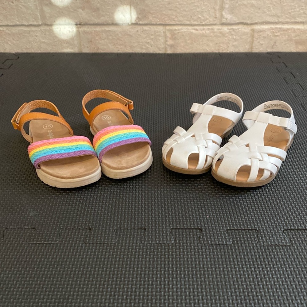 Lot of 2 Cat and Jack sandals